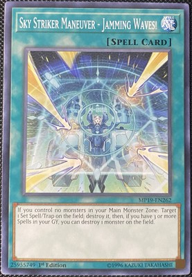 Sky Striker Maneuver - Jamming Waves! MP19-EN262 2019 Gold Sarcophagus Tin Mega-image
