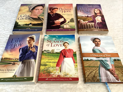 Kaufman Amish Bakery Series Set PB Books Amy Clipston Hearts of Amish Lot of 6-image