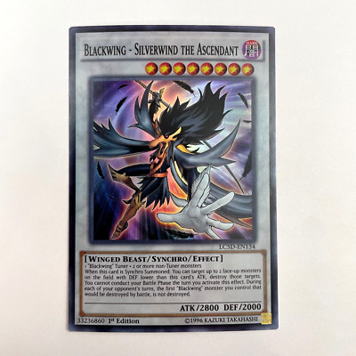 MISPRINT INK ERROR BLACKWING SILVERWIND THE ASCENDANT LC5D-EN134 NM YUGIOH-image