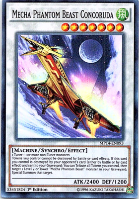 Mecha Phantom Beast Concoruda MP14-EN093 Yu-Gi-Oh! Light Play 1st Edition-image