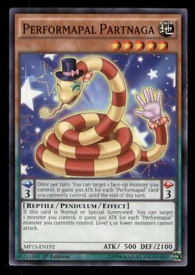 Yugioh Performapal Partnaga #MP15-EN192 2015 Mega-Tins Mega Pack LP-image