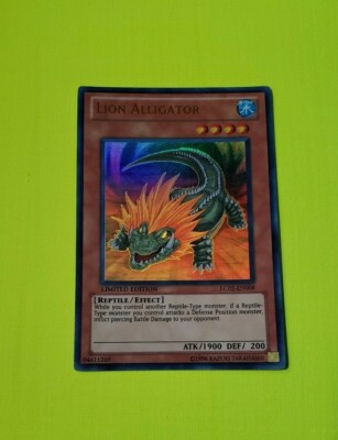 2011 Yu-Gi-Oh Legendary Collection 2 Box Bonus #LC02008 Lion Alligator UR-image
