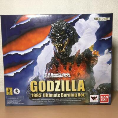 S.H. MonsterArts Burning Godzilla 1995 First Release Figure Bandai from Japan-image