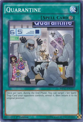 Quarantine - MP17-EN157 - Common - 1st Edition Near Mint 2017 Mega Tin Singles-image