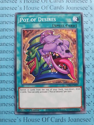 SDSA-EN029 Pot of Desires Yu-Gi-Oh Card 1st Edition New-image