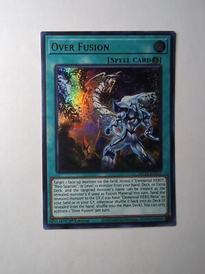 Over Fusion MP23-EN137 25th Anniversary Tin: Dueling Heroes Mega Pack 1st...-image