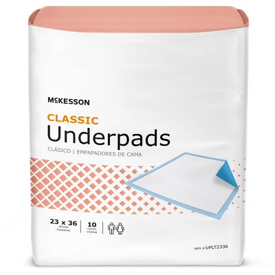 150 McKesson Adult Bed Chair Urinary Incontinence Disposable Underpads 23x36