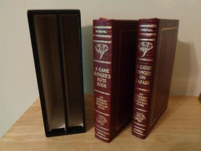 2 volume GAME RANGER'S NOTE BOOK/ON SAFARI Pericval AMWELL PRESS signed HUNTING-image
