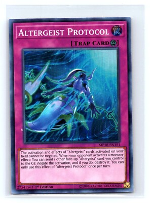 Yugioh 2018 Mega-Tins Mega Pack #MP18-EN151 Altergeist Protocol Super Rare tcg-image