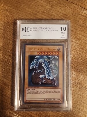 2010 Legendary Collection Blue-Eyes White Dragon Limited Edition Graded BCCG 10-image