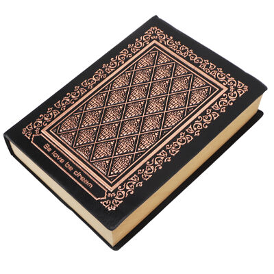 Vintage Embossed Notebook 208 Pages PU Leather Durable Hardcover 3D Embossed-image