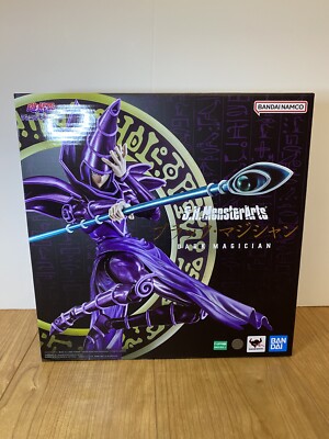 BANDAI S.H.MonsterArts Yu-Gi-Oh Dark Magician Action Figure TAMASHII NATIONS-image