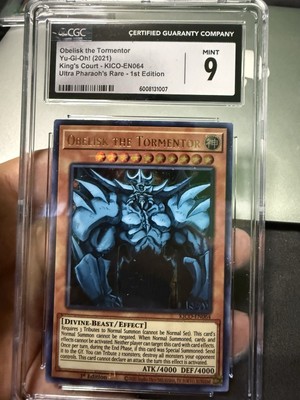 CGC 9 Mint Obelisk the Tormentor KICO-EN064 1ST EDITION-image