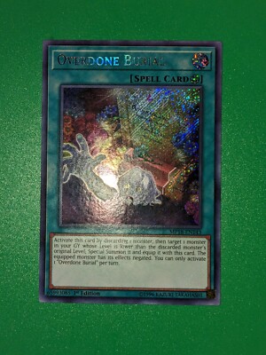 Yu-Gi-Oh! TCG Overdone Burial 2018 Mega-Tin Mega Pack MP18-EN143 1st Edition...-image