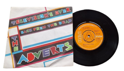 The Adverts UK45 Television's Over PROMO Punk Annie Nightingale Archive COA-image