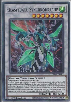 (110) Yu-Gi-Oh! LED8-DE001 glass wings synchro dragon 1st edition super rare-image
