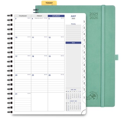 2025-2026 Monthly Planner Spiral Bound, 8.5'' x 11.25'' Academic Calendar (Ju...-image