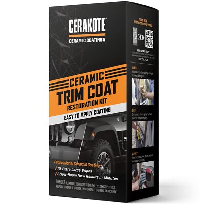 CERAKOTE® Ceramic Trim Coat Kit - Quick Plastic Trim Restorer - Ceramic Coati...-image