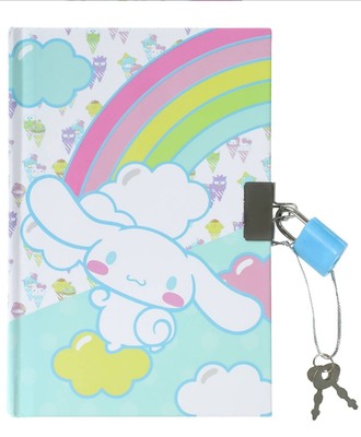 Cinnamoroll Journal Sanrio Hardcover Blue Kawaii Notebook Diary-image