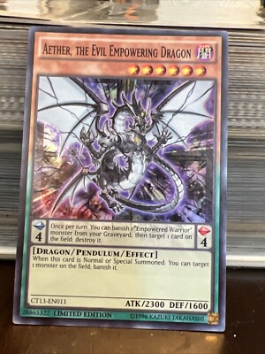 Yu-Gi-Oh! TCG Aether, the Evil Empowering Dragon 2016 Mega-Tins CT13-EN011...-image