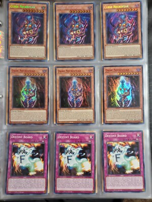Yugioh Yami Bakura Deck Collection 42 Card Destiny Board Curse Dark Necrofear -image