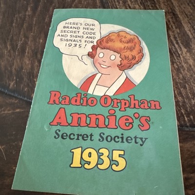 Orphan Annie's Secret Society Radio OVALTINE 1935 Signs Signals Book Collectible-image