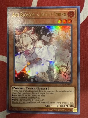 Ash Blossom & Joyous Spring - LP - LCKC-EN080 - 1st Ed - Ultra Rare - Yu-Gi-Oh!-image