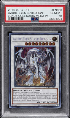 2018 YU-GI-OH! LEGEND COLL KAIBA MEGA PACK AZURE-EYES SILVER DRAGON PSA 10-image