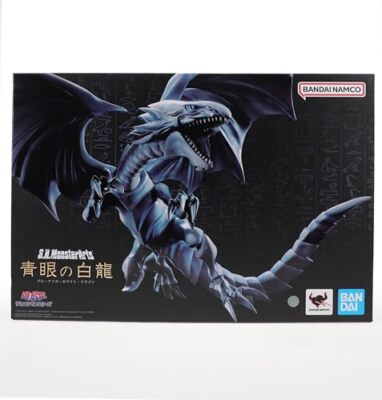 S.H MonsterArts Yu-Gi-Oh Duel Monsters Blue-Eyes White Dragon Movable Figure F/S-image