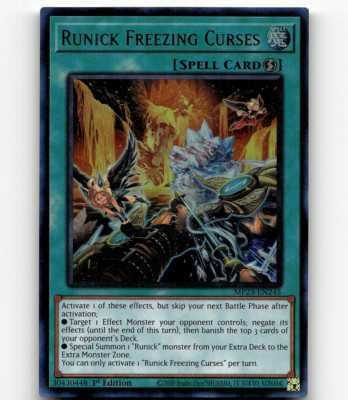 Yugioh Runick Freezing Curses 25th Anniv. Tin: Dueling Heroes Mega Pack-image