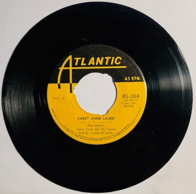 SAMMY TURNERS & TWISTERS: Sweet Annie Laurie ’59 Atlantic Japan R&B Soul  45 VG+-image