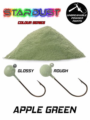 Stardust Plastic Coating Powder for Fishing Weights Color: Apple Green-image