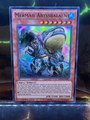 Mermail Abyssbalaen MP14-EN055 Ultra Rare 1st Edition NM (slot#151)-image