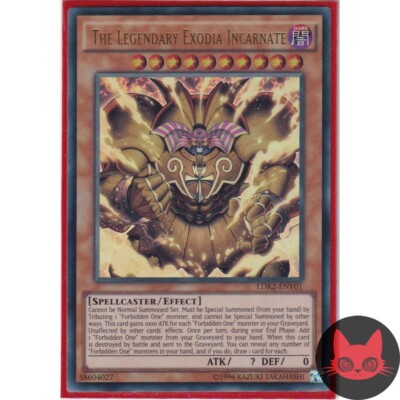 Yugioh The Legendary Exodia Incarnate LDK2-ENY01 Ultra Rare 1st Edition NM-image