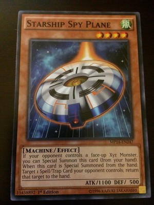 MP14-EN247 Yugioh! STARSHIP SPY PLANE - Monster Card - 1st Edition  Near Mint x1-image
