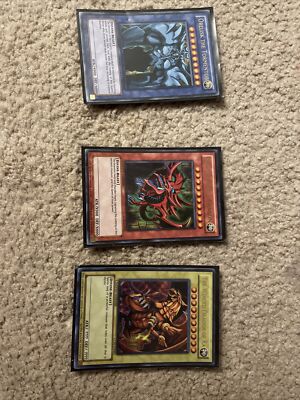 Legendary collection 3 Egyptian god Cards Yu-Gi-Oh Limited Edition Holo Mint Con-image