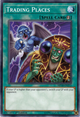 Trading Places - MP18-EN212 - Common - 1st Edition NM YuGiOh!  2018 Mega-Tin Meg-image