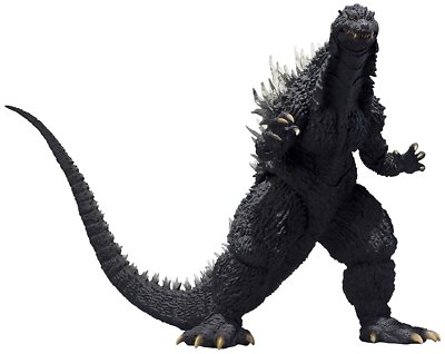 Used BANDAI S.H.MonsterArts Godzilla 2002 Godzilla Against Mechagodzilla PVC&ABS-image