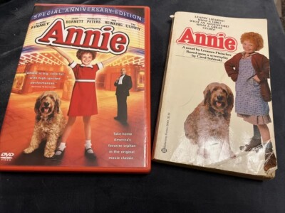 Annie DVD Special Anniversary Edition 2004 and Annie Novelization 1982 Lot-image