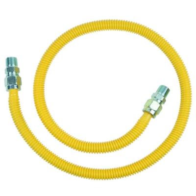 Gas Connector 48 in Stainless Steel Corrosion Resistant Polymer Coating-image