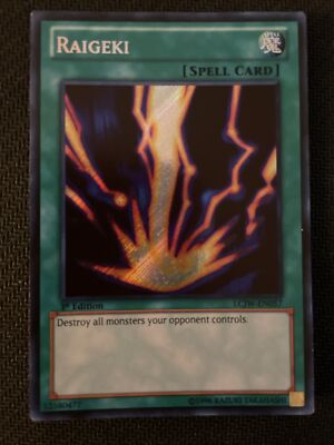 Raigeki LCJW-EN057 Legendary Collection 4: Joey's World 1st Edition Secret Rare-image
