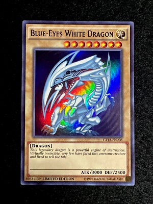 🔥 YUGIOH • BLUE-EYES WHITE DRAGON • ULTRA RARE • CT13-EN008 • LIMITED • VLP 🔥-image