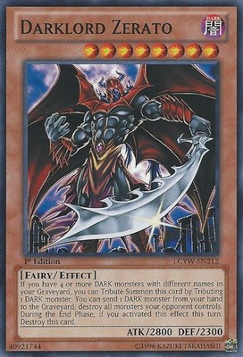 Darklord Zerato - LCYW-EN212 - Common - 1st Edition - Heavily Played-image