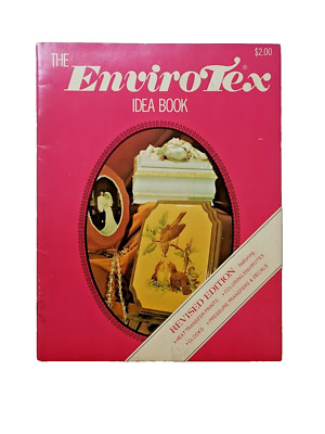VINTAGE EnviroTex Idea Book Craft Polymer Coating Wood Print 3D Decoupage DIY-image