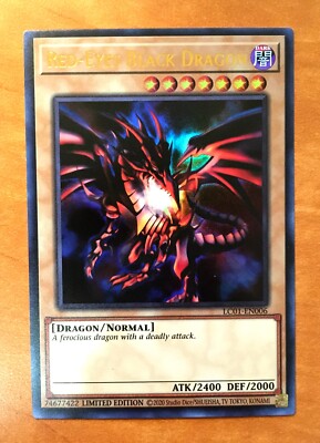 Yugioh Red Eyes Black Dragon Ultra Rare LC01-EN006 - Limited Edition NM-M-image