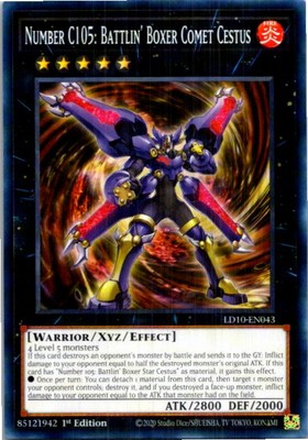 Number C105: Battlin' Boxer Comet Cestus #LD10-EN043 Yugioh Lightly played 1st-image