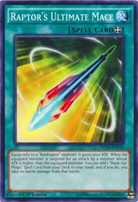 Raptor's Ultimate Mace - MP16-EN145 - Common - 1st Edition x1 - Lightly Played-image