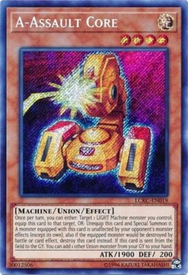 *** A-ASSAULT CORE *** SECRET RARE LCKC-EN019 (MINT/NM) YUGIOH!-image