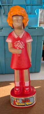 Little Orphan ANNIE Vintage Bubble Bath Dispenser Plastic Bottle-Great Cond-70's-image