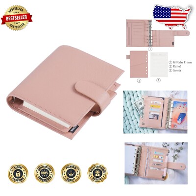 True A6 Luxe Leather Binder - 30mm Ring Bound Organizer with Flexible Clasp-image